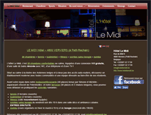 Tablet Screenshot of hotellemidi.be